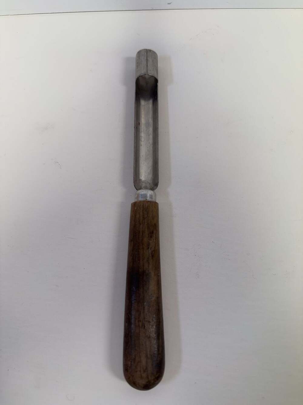 Vintage French Inox Stainless Steel Butter Curler with Wood Handle
